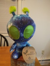 Aurora - Galactic Cuties - 9.5" Alien Nebula Plush Cuddle Blue Outer Space EUC