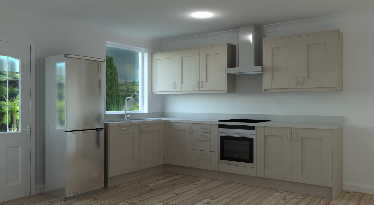 Cashmere Shaker Kitchen Units | Rigid Built 18mm MFC | Not Ex-Display ...