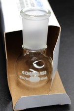 NEW Chemglass 50mL Round Bottom Flask 24/40 Outer Joint CG1506-02 Heavy Wall