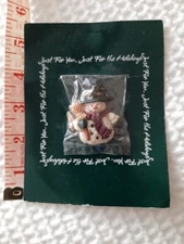 Vintage American Greetings Corp. Christmas Snowman Pin Pinback Just for You New