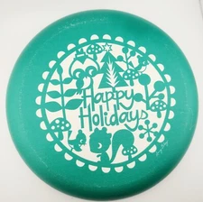 AMY BLAY Happy Holidays Xmas Oopsy Daisy Disc Wrap Canvas Wall Art Kids Land Nod