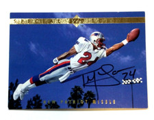 Ty Law NEW ENGLAND PATRIOTS Autographed 95 Upper Deck GOLD SE71 ROOKIE Card RARE