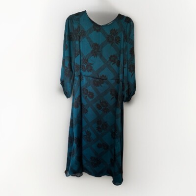 Principles Green and black midi dress size 16