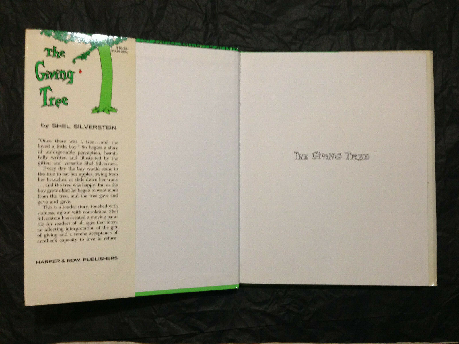 FILA The Giving Tree Shel Silverstein Hardcover w Dust Jacket Harper & Row VG Cnd