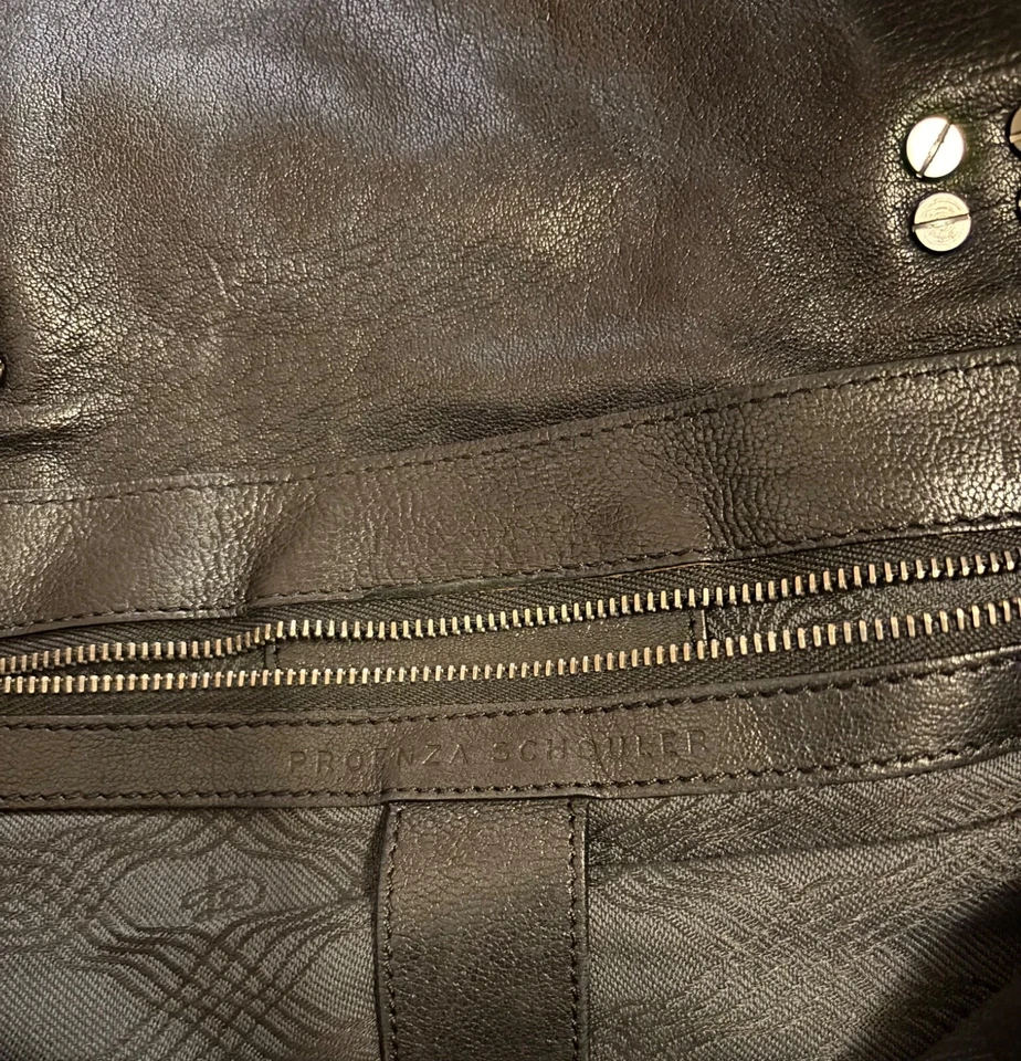 Bolso de mano Proenza Schouler de cuero negro con correa para el hombro Foto 4 de 4