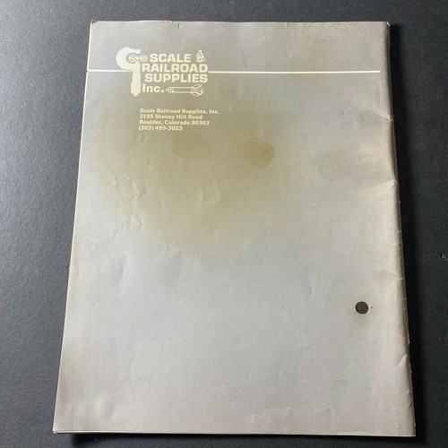 Catálogo Vintage Scale & Railroad Supplies Inc edición Frist - Imagen 3 de 8