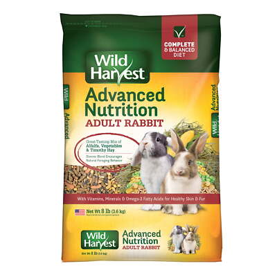 8 lb. Bag, Wild Harvest Mix Rabbit Food, Vegetable & Grain, new