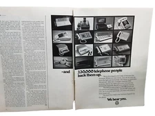1973 Bell System Ad – Vintage Business Telephone Print We Hear You PBX Dataphone