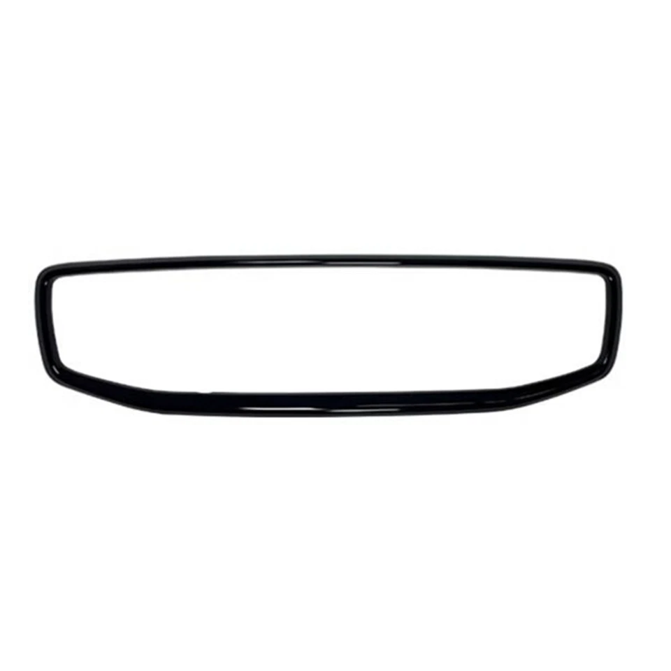 Cubierta de marco decorativa de rejilla delantera negra brillante para Volvo V60 2019-2024 2022 Foto 4 de 4