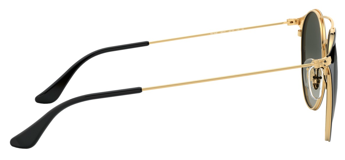 Ray-Ban Black on Gold, Grey Gradient Lens Sunglasses RB3546  display picture 2