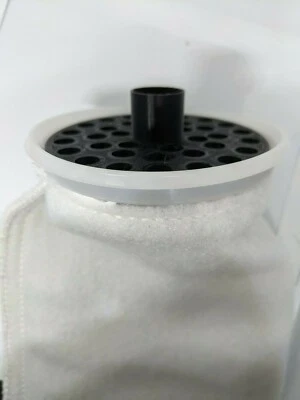 4" - 7" Filter Sock Silencer Printed w/ PETG aquarium refugium sump micron reef