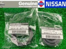 NISSAN GENUINE OEM HEAD LAMP RUBBER COVER SET 26317-71L10 26318-25V00 NEW