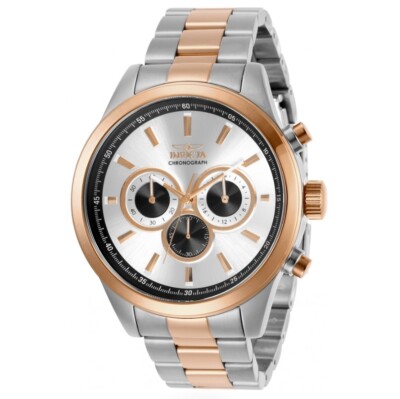 Invicta Specialty Men's 48mm Rose Gold Two-Tone Chronograph Watch 29173