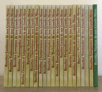 Lot 22 livres Collection Recettes de nos grands-mères (cuisine régionale, CPE) - Photo 1/4