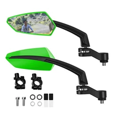Handlebar Mirrors Biking Bike Mirror Handlebar Mount Rotatable Rear View 1 Pair