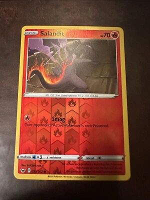 Salandit 027/202 Swsh01: Sword & Shield Reverse Holo - Image 1 of 2