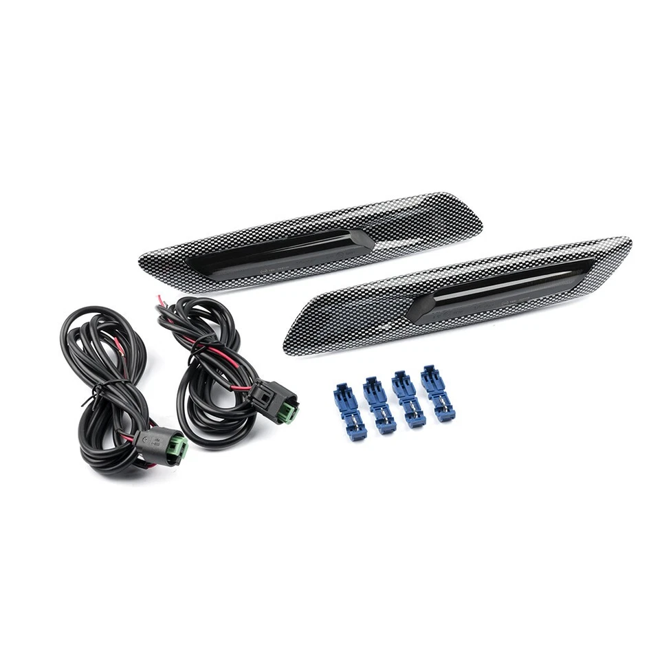 2x LED Dynamic Side Marker Fender Turn Signal Light LCI For BMW 5-Series F10/F11 - Image 2 of 4