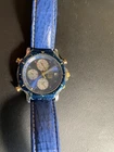 Vintage Seiko Quartz 1996 Atlanta Olympics Chronograph Watch 5T52-6B08 Blue 38mm
