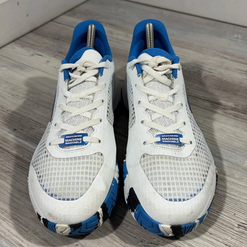 Skechers Viper Court Pro Pickle Ball Shoes White Blue Camo 172069 Women's Sz 9.5 - Image 3 of 4