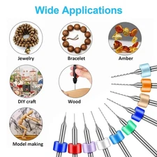 10Pcs PCB Carbide Micro Twist Drill Bits Set Rotary Tool Mini Drill Bits 6 Types