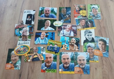 Löwenzahn Peter Lustig 20 Original  Autograme & 3 Original Aufkleber RARE