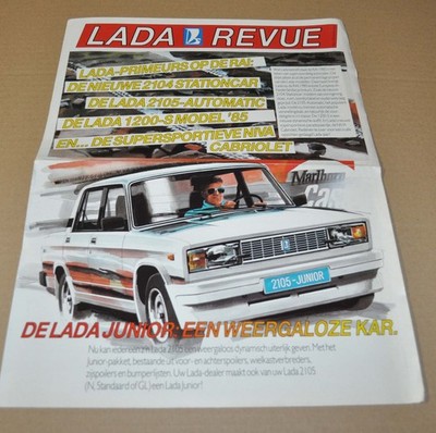 Lada Revue Range VAZ Cars Russian Soviet USSR Brochure Prospekt Avtoexport NL