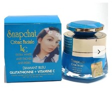 Lait snapchat Diamant Blue Face Cream 50gr Glutathione  Vitamin C
