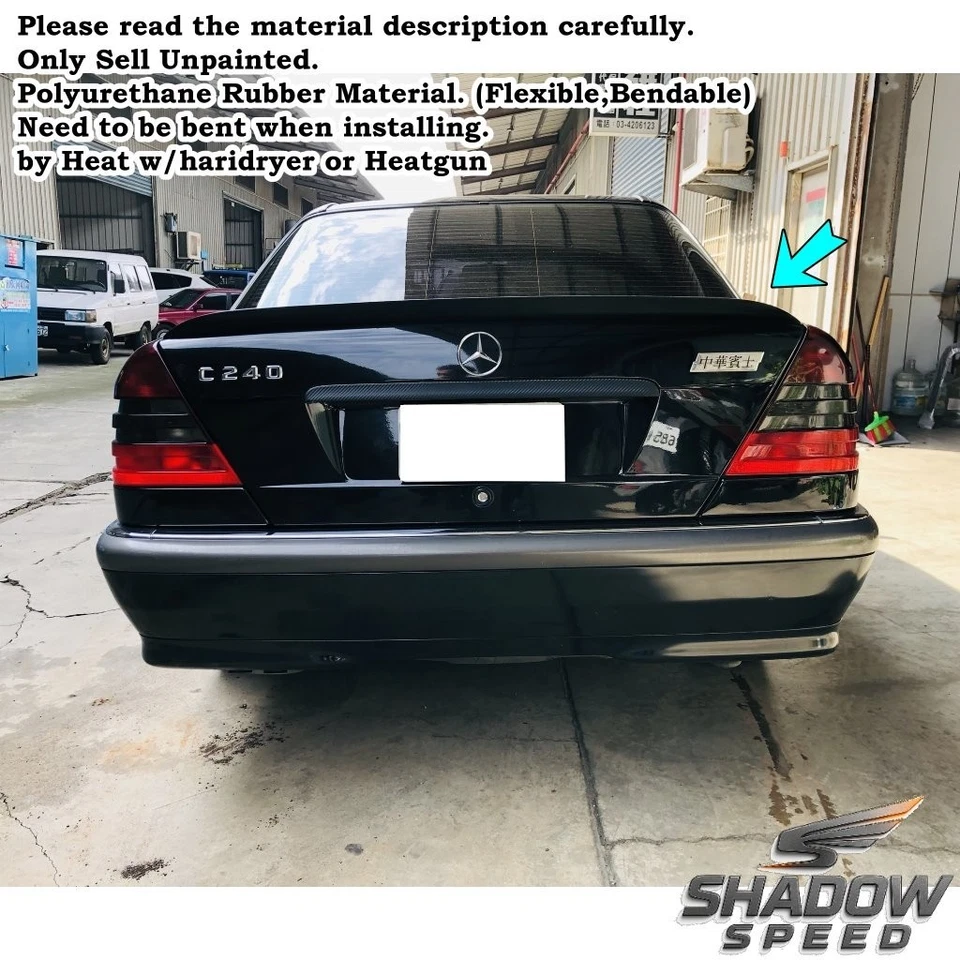 Alerón trasero del maletero Duckbill 284F para Mercedes Benz C W202 1994~2000 sedán Foto 4 de 4