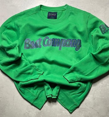 Best Company Crewneck Designer Sweat Green Cult Logo Italian Paninaro Streetwear