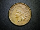 1860 Copper-Nickel Indian Head Cent Better-Date! UNC Condition Great Details!