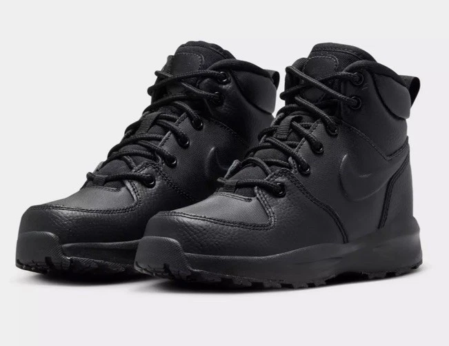 Nuevas Adorables Botas Nike Manoa '17 LTR Niño Pequeño Talla: 8 C Negras Foto 2 de 4