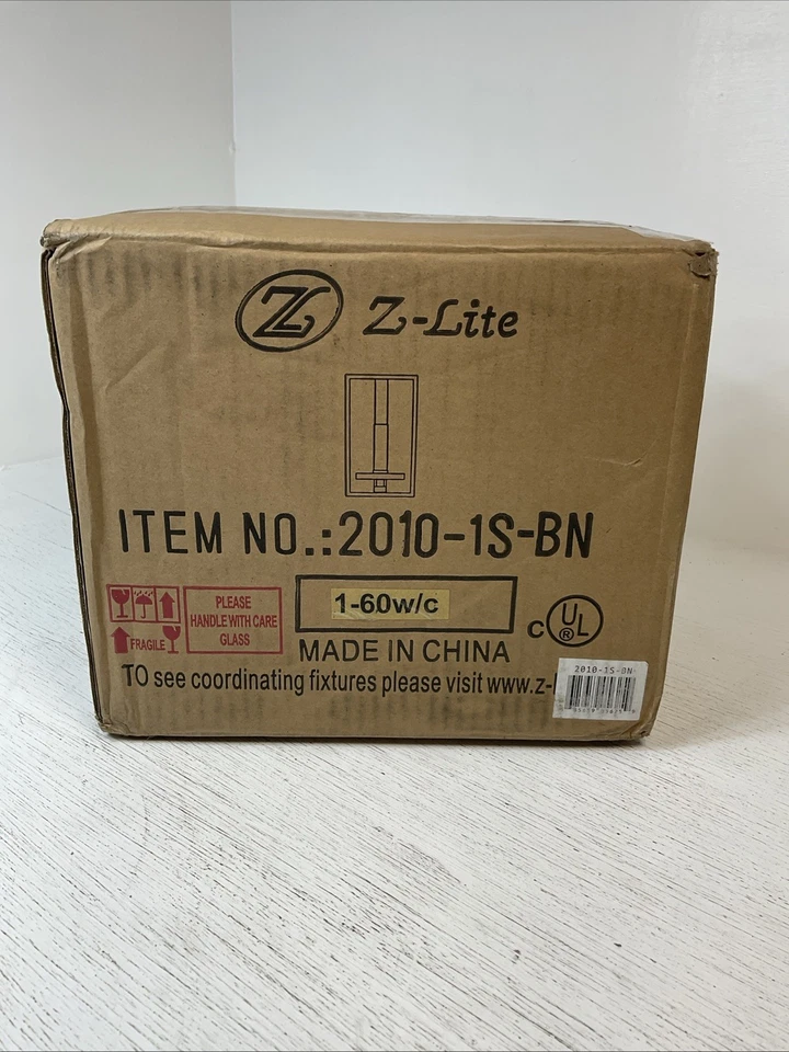 "Aplique de pared candelabro Z-Lite Verona de 8"" de alto, 2010-1S-BN - níquel cepillado" Foto 4 de 4