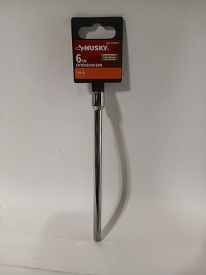 Husky 6 in. 1/4'' Drive Extension Bar Socket Wrench NEW Sealed Lifetime Warranty