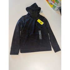 All in Motion Boys Pullover Hoodie Black Camo Thumbholes Size M 8 NWT