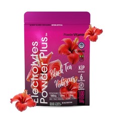 Electrolytes Plus 100 Servings Black Tea Hibiscus Electrolyte Keto, Sugar ,...