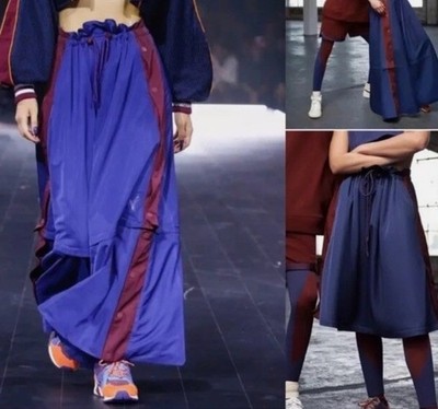 Puma June Ambrose Maxi/Midi  Convertible Skirt Women s Size Small Patriot Blue