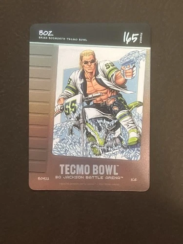 Bo Jackson Battle Arena Tecmo Bowl #BO422 BOZ Brian Bosworth ICE Blow On It SP