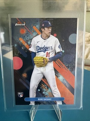 JERSEY MATCH 2025 Topps Finest Roki Sasaki Black Refractor /20 RC Rookie 🔥