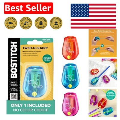 Lightweight Manual Pencil Sharpener with Easy Disposal Tray - Kids Friendly