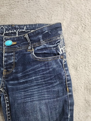 Desigual The Fun Slim Fit Jeans Womens Size 36 (30×33) See Pics Awesome Jeans... - Picture 8 of 14