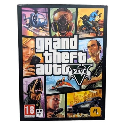GTA V Grand Theft Auto 5 - PC Spiel komplett mit Karte - 7 Discs - Rockstar Games