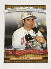 2010 Topps Baseball History of the World Series - Paul Molitor - Blue Jays