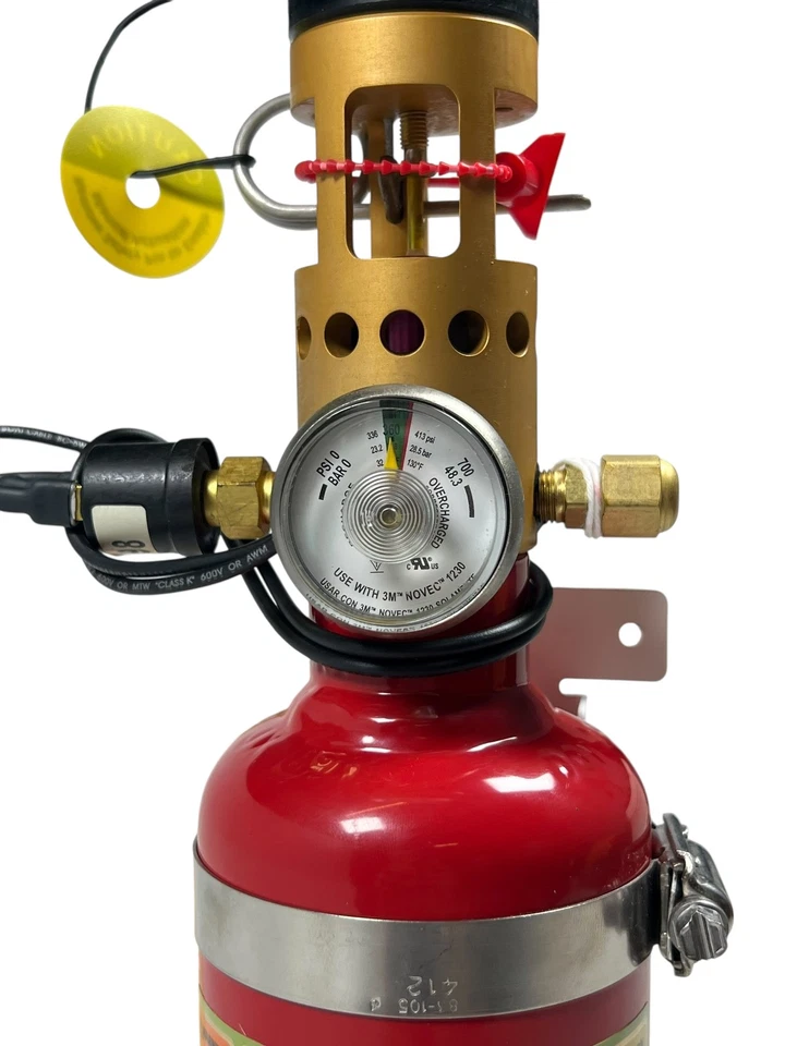 Fireboy Xintex MA0025NVC, Extintor, Fluido Novec 1230, 25 Cu. Ft, NUEVO Foto 3 de 4