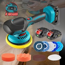 Für 18-21V Makita Profi Akku Poliermaschine Auto Polierer Set Politur 2xBatterie