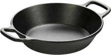 8 Inch Pre-Seasoned Cast Iron Skillet with Dual Assist Handles - Black
