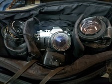 Canon AE-1 SLR Film Camera - Vintage Comes With Three Lenses Carry Case Bundle 