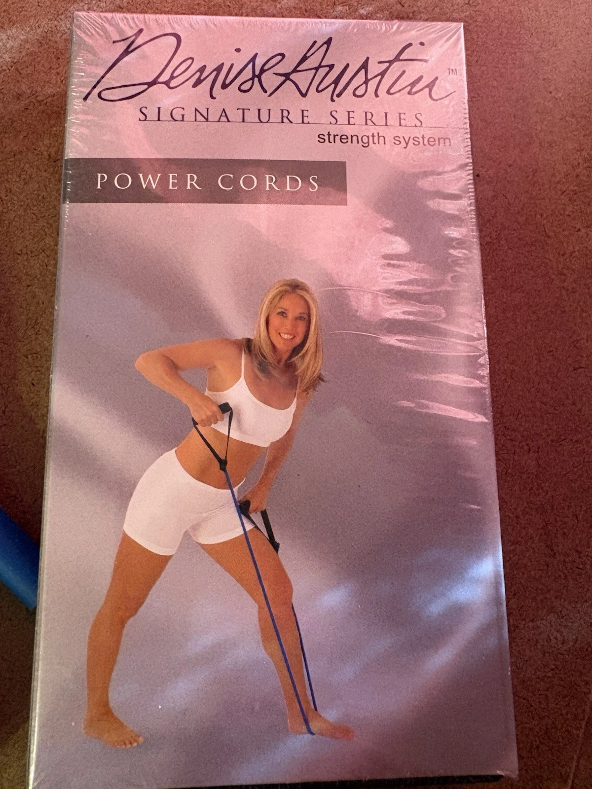 Denise Austin Power Cords Strength System Resistance Bands w/ VHS