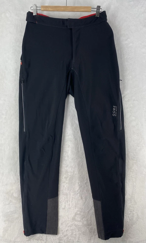 Мужские велосипедные штаны Gore Bike Wear Размер Large Цвет черный Ветрозащитная пробка Мягкая подкладка Велоспорт - Изображение 2 из 4