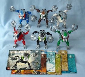 2003 Lego Bionicle BOHROK KAL (8573 - 8578) Complete with Canisters & Manuals