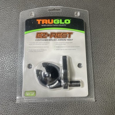 TruGlo EZ Rest Contained Brush Arrow Rest Whisker Biscuit Type LH RH 